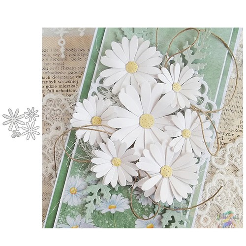Daisy flower metal cutting - flower,