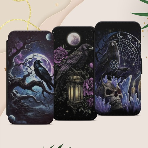Raven crow gothic dark phone - raven,