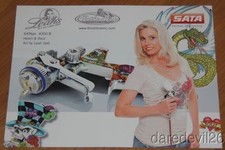 2013 Leah Gall SATA Painting Tools Airbrush Artist SEMA Show Promo info card