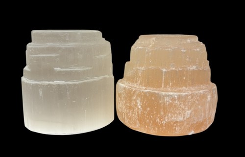 Selenite crystal tea light - crystal,