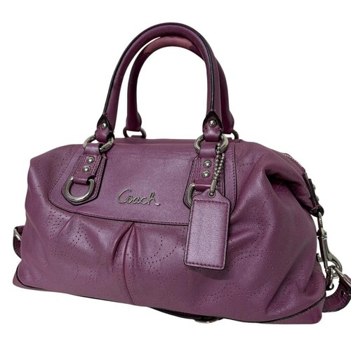 Coach purple leather - coach,
