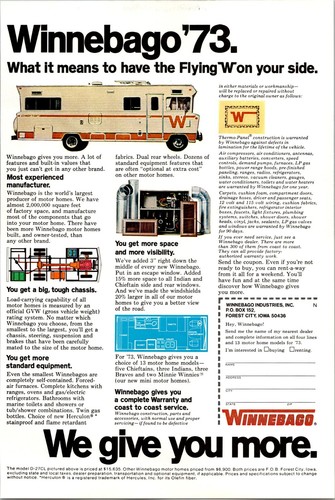 Winnebago give you more - we,