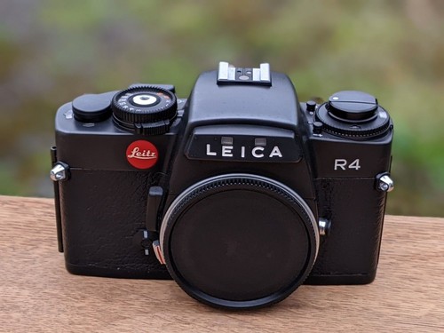Leica black film slr camera - leica,