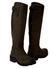 TOGGI CALGARY FULL LENGTH RIDING BOOTS CHESTNUT BROWN LIGHTWEIGHT UK 4 37 NEW