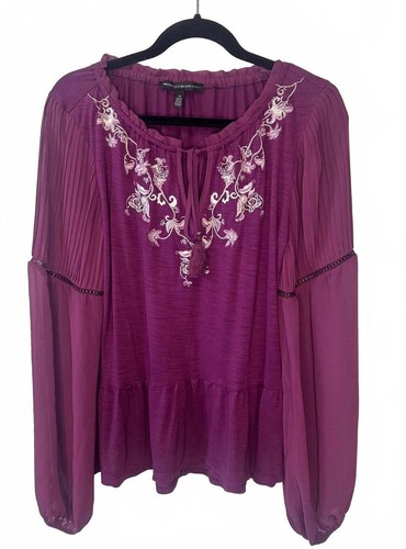 Whbm purple plum embroidered - |,