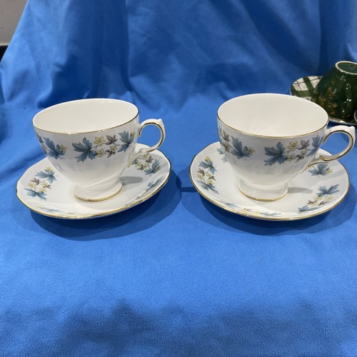 Queen anne bone china blue - 2,
