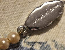 Ivory pearl beaded necklace - ivory,