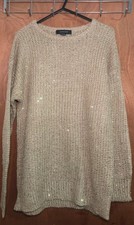 Festive Gold Sparkle Knit