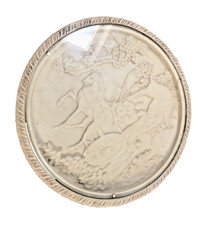 Intricately Carved Oriental Soapstone Table - Dragon Feet, Elephants & Goddesses