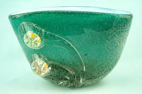 Bowl vase pulegoso glass - vase,