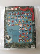 Bucilla Christmas Carnival 48 Ornament Plastic Canvas Cross Stitch Kit #61181