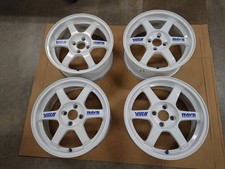 Te37 Out Of Print 16 Inch 7J 33 Pcd100 4H Volk 4 Rays Racing White