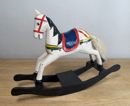 Wooden rocking horse ornament - rocking,
