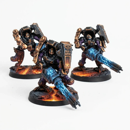 Exo dwarves with beam piercers - dwarves,