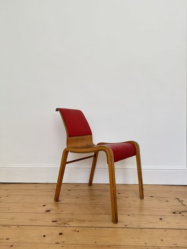 Kandya mid century chair - kandya, red