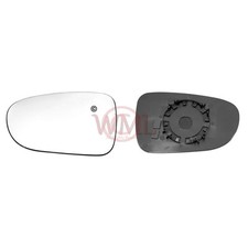 LTI FX4 1980->1998 DOOR/WING MIRROR GLASS SILVER,NON HEATED & BASE,LEFT SIDE