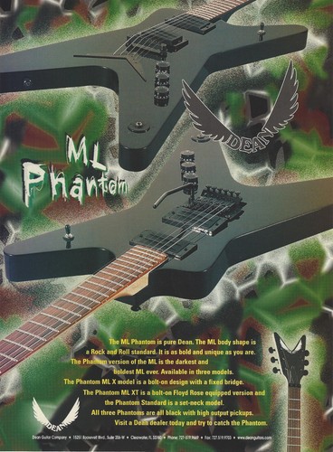 1999 dean guitars phantom - 1999, ml