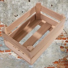 Wooden Decorative Extra Small Tiny Mini Cute Little Crates / 125 x 85 x 60 mm