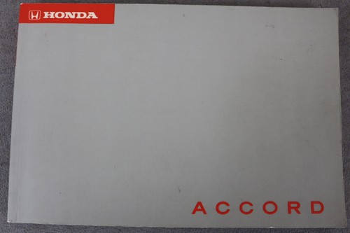 Honda accord owners manual - honda,