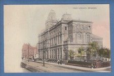 Free Library, Swansea, Glamorgan, Wales, Wykeham Publ. PC c.1900s p2246