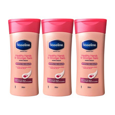 Vaseline Healthy Hands & Stronger Nails Hand Cream 200ml x3