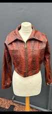 Snake Skin Faux Leather Jacket