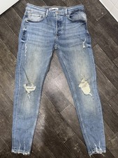 Zara Skinny Ripped Jeans Waist