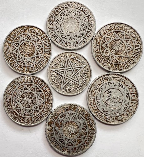 Lot vintage moroccan francs - moroccan,