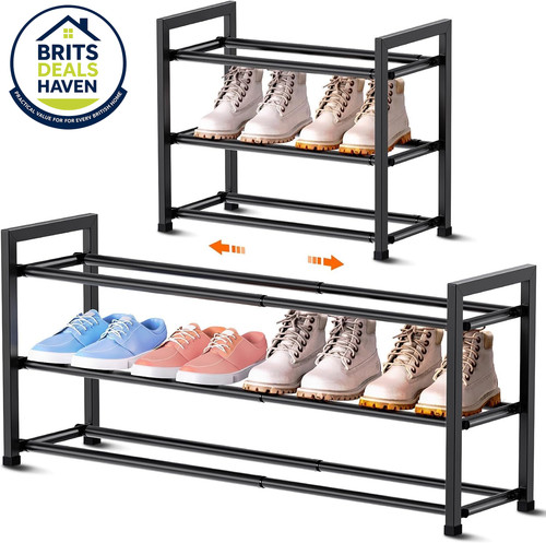 Tier expandable shoe rack - expandable,