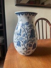 Blue & White Pattern Rob Ryan Vase