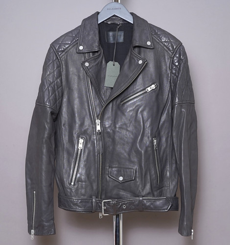 All saints leather jacket mens - saints,