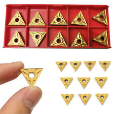 10pcs TNMG160404 Carbide Triangular Tips Inserts Cutters For Milling Lathe Tool