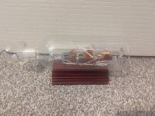 Vintage Ship In A Bottle Glass