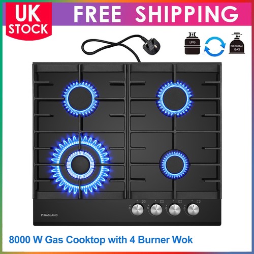 Gasland 60cm black burner - 60cm, 4
