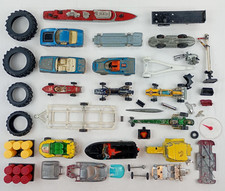 Diecast Playworn Mostly Corgi Dinky Speed of the Wind Spares Repairs Parts LOT