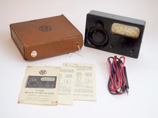 Vintage AVO Multimeter Multiminor MK4 + Leather Case + Part Instructions. Nice!