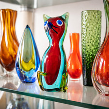 MCM Murano Art Glass Cat