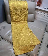 Vintage gold curtain w - gold, 64"w