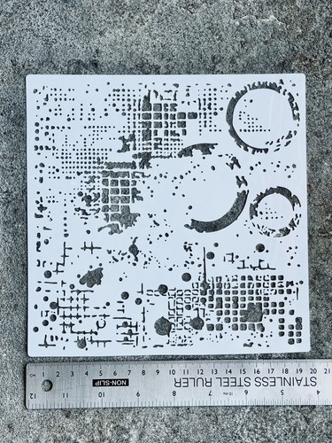 Stencil background dots circle - background,