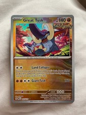 Pokémon TCG Prismatic Evolutions 055/131 Great Tusk Master Ball Reverse Card