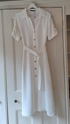 Zara white collared button - zara,