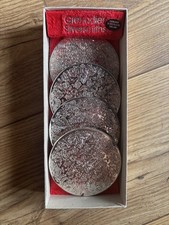 Set of 4 Vintage Grenadier Silversmiths Silver Plated Coasters 