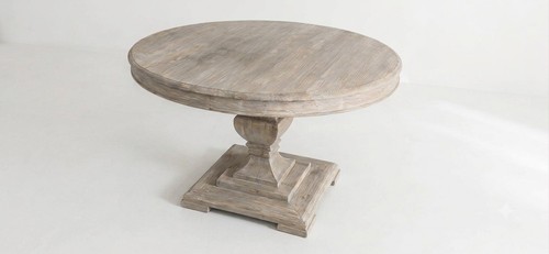 Farmhouse round dining table - round,