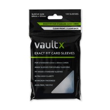 Vault X Exact Fit Standard Size Card Sleeves Clear - 100
