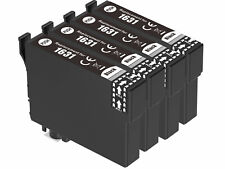 4 BLACK Ink Cartridge Fits Epson WorkForce WF-2530WF WF-2510 WF-2630WF WF-2520