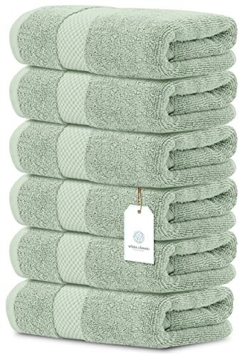 Hand towels green - hand, green-