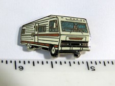 Motorhome Lapel Pin   Cloisonne Vintage  RV  Class A  motorhome  