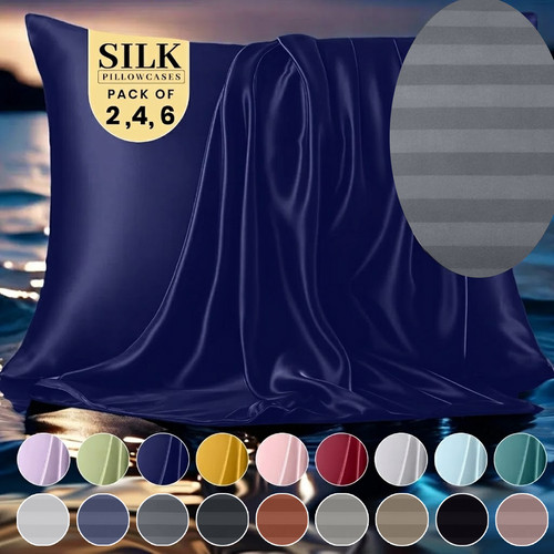 Pack 6 satin silk - pack, of