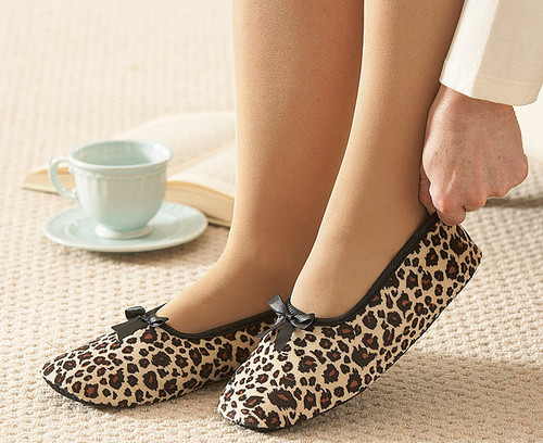 Animal print slippers - animal,