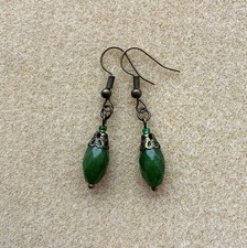 Faceted Dark Green Jade
